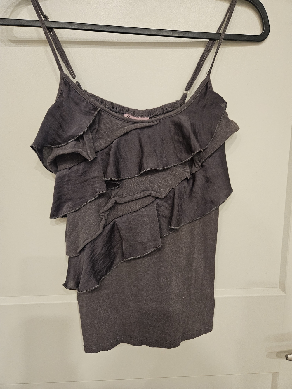 Love on a Hanger Women's Charcoal Cotton Cami Top